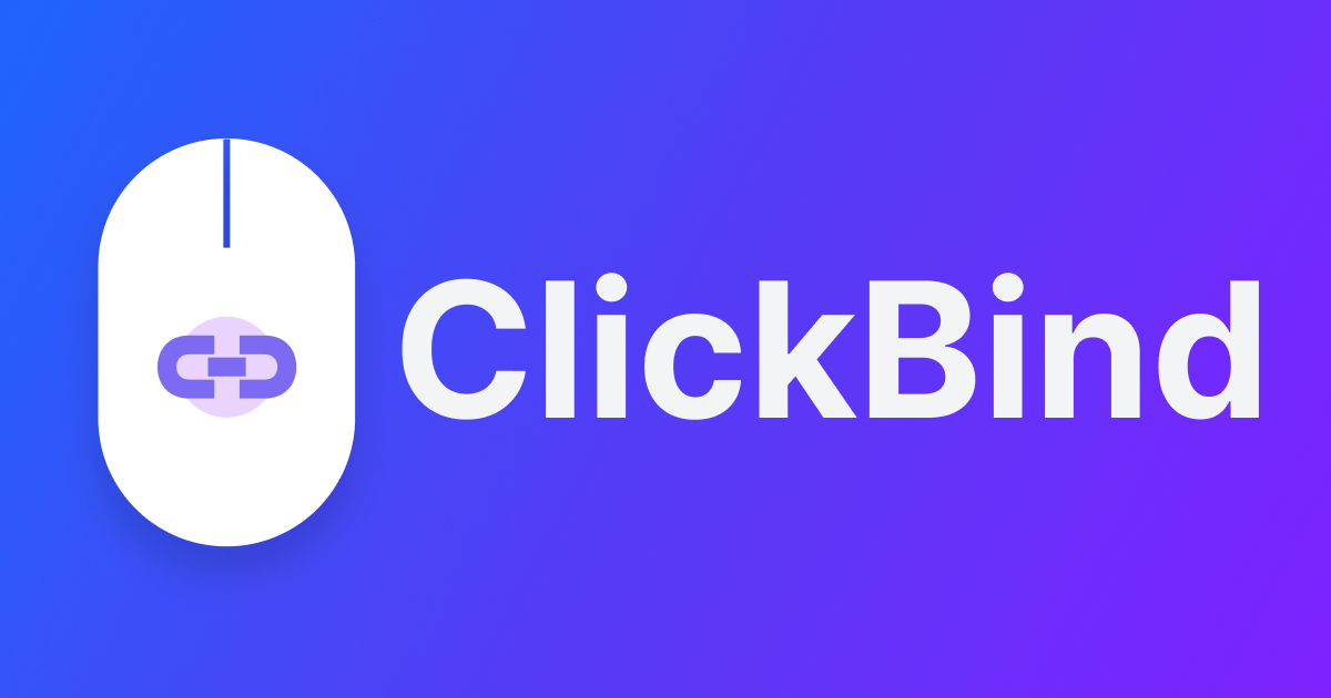 ClickBind - Mouse Mapping Utility for macOS
